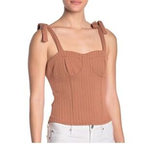 Free People Size Small Sunflower Corset Bustier Tank Top